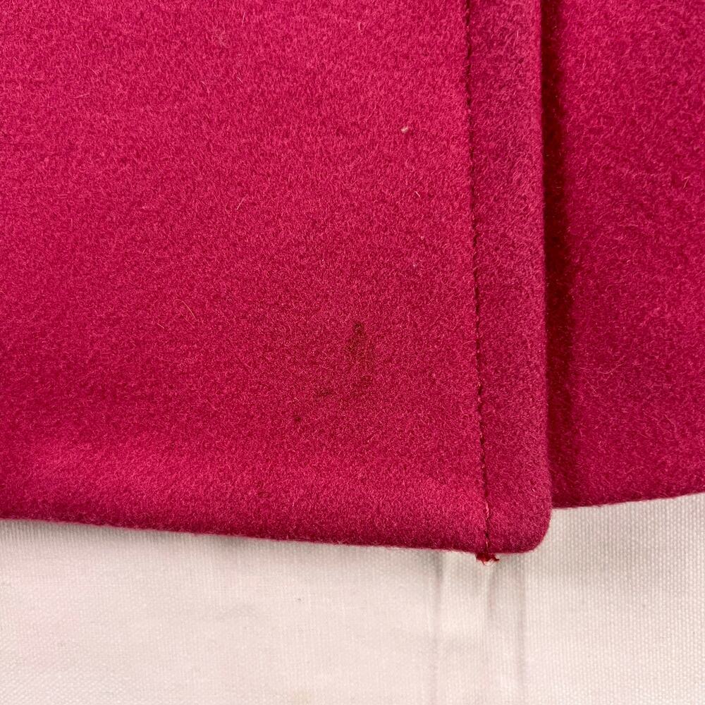 Vintage Y2K J.Crew Wool Peacoat Womens TM Pink Thinsulate Double Breasted Coat - Picture 12 of 16